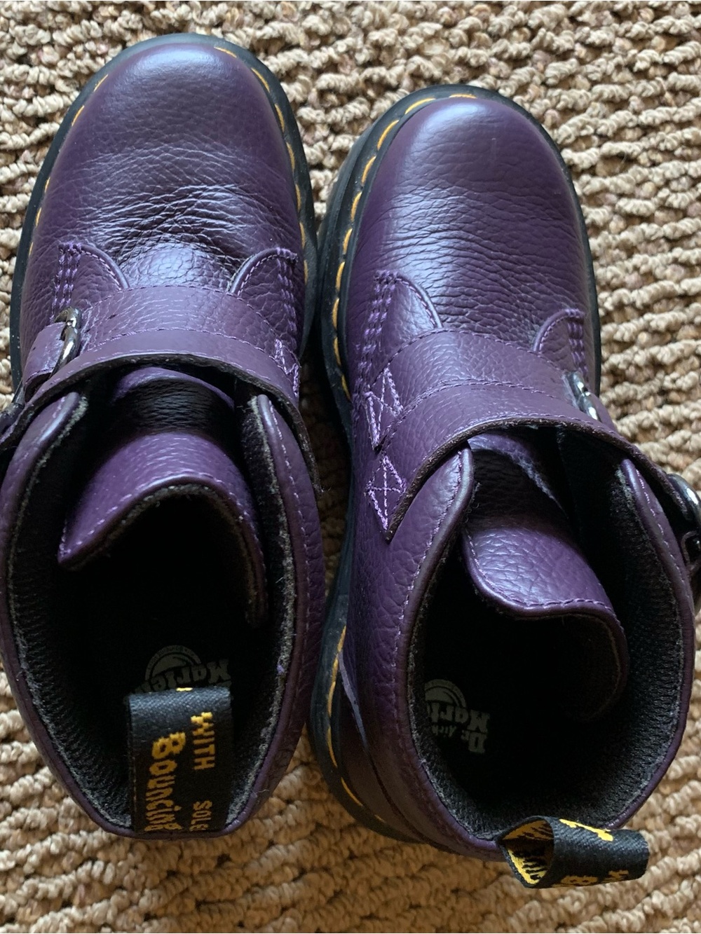 Dr. Martens Devon Heart Ankle Boots in Deep Purple - Picture 7 of 10